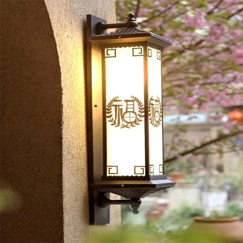 PLLY Contemporary LED Outdoor Wall Lamps Electric Simplicity Waterproof Balcony Hallway Courtyard Villa Gate Hotel