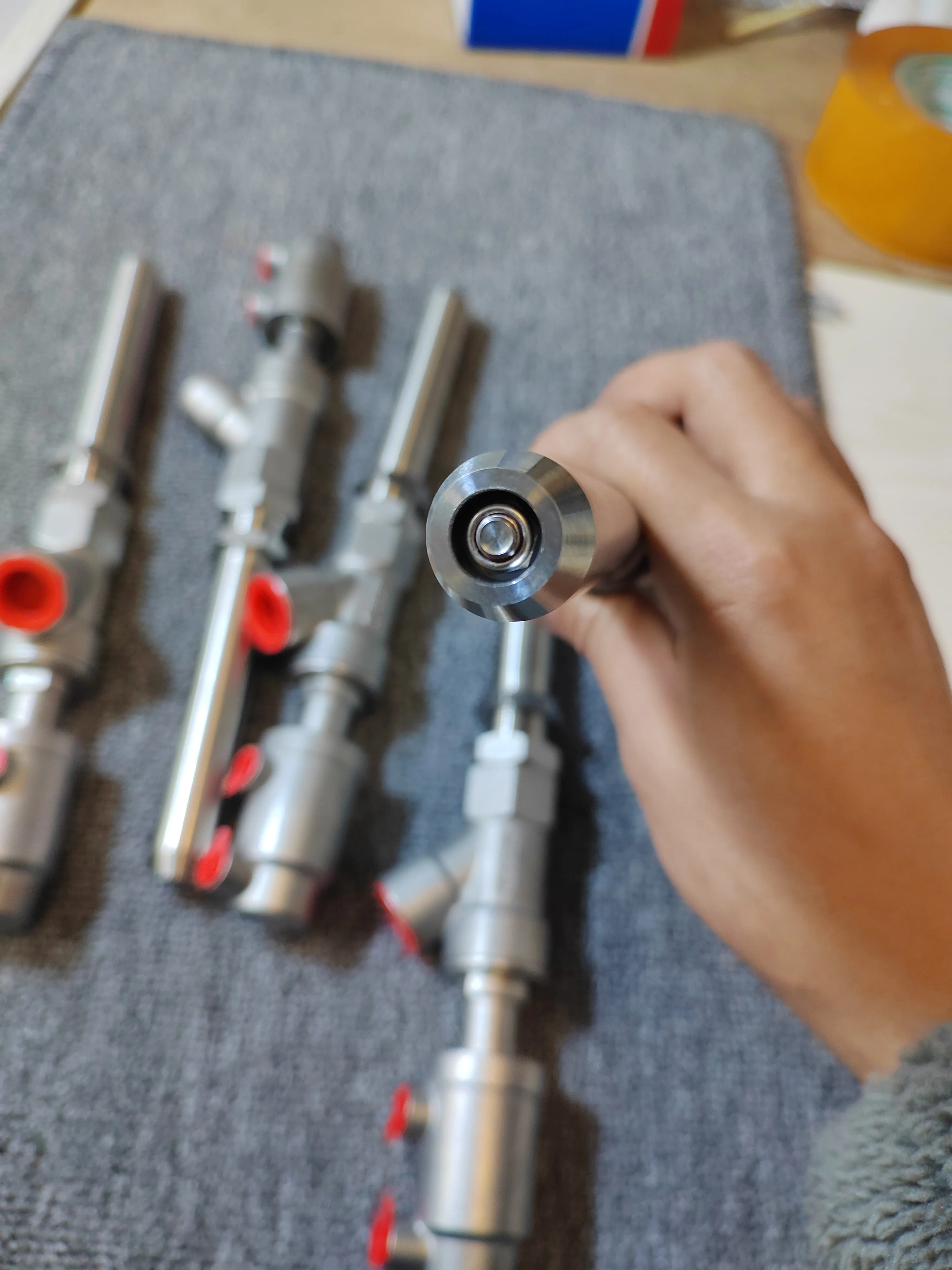 

1PCS Filling machine accessories Filling valve Discharge nozzle Filling head Feeding valve Anti-drip pneumatic angle seat valve