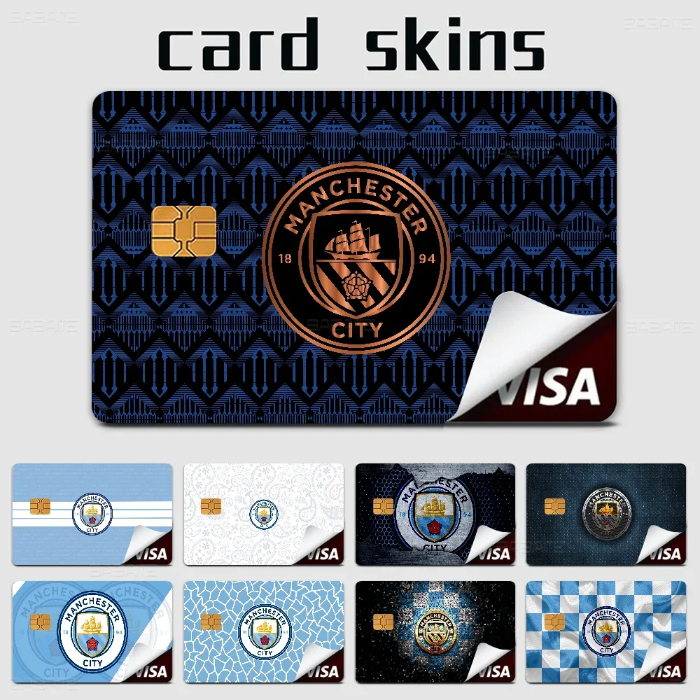 Football F.Cs M-manchesters Citys Various Anime Bank Credit Cards Bus Pass Stickers Cool Decoration Waterproof Stickers