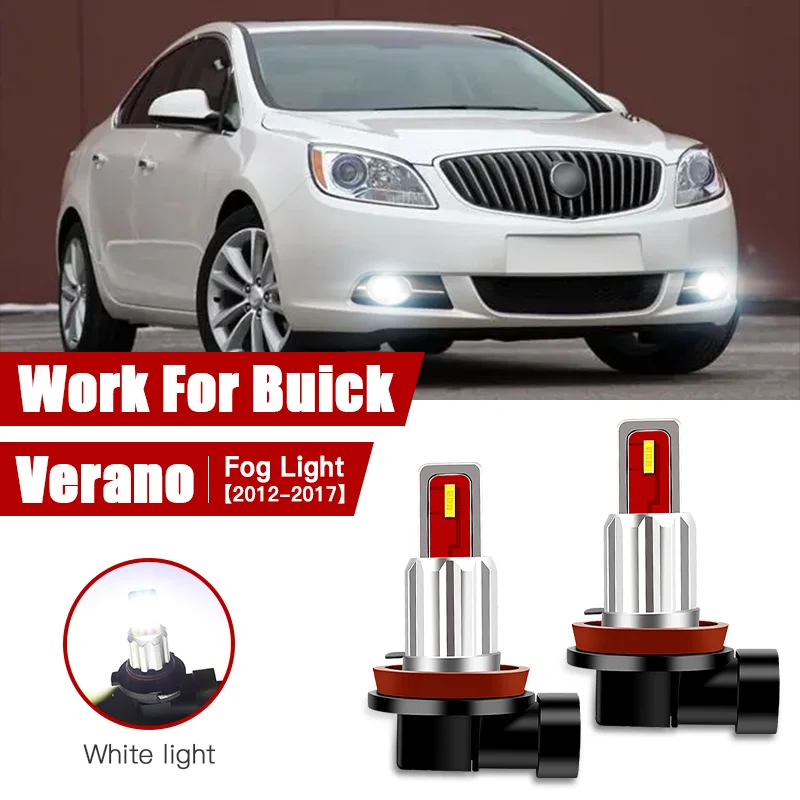 

2pcs Led Car Fog Lamp for Buick Verano 2012 2013 2014 2015 2016 2017 H11/H8 Front Fog Light Bulb Car Accessories Canbus 12V/35W