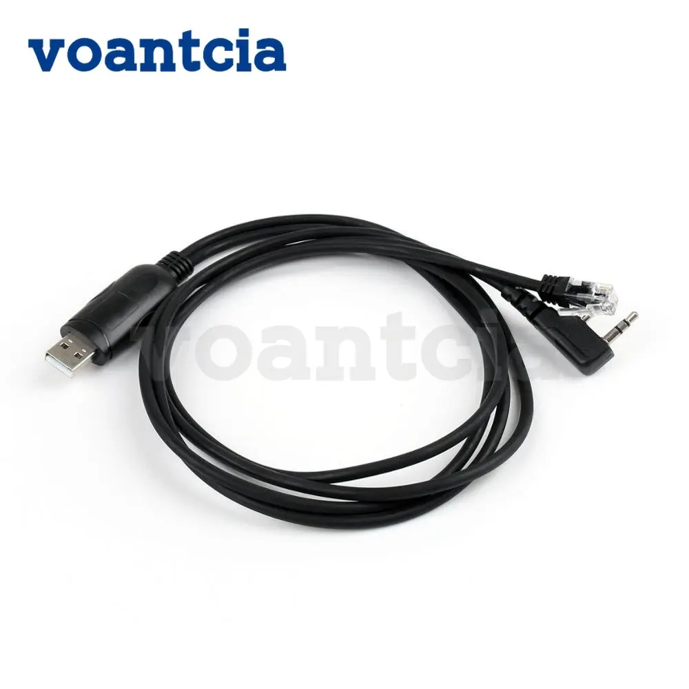 Cabo de programação USB para kenwood tk3107, tk3207, tm271a, bf-888s, uv-5r, com driver cd, 2 em 1