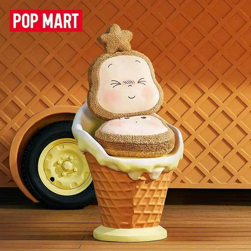 

POPMART Серия Twinkle Twinkle Moon Gelato - Плюшевая подушка-тост, игрушка-сюрприз в закрытой коробке, коллекционная аниме-фигурка, милая кукла