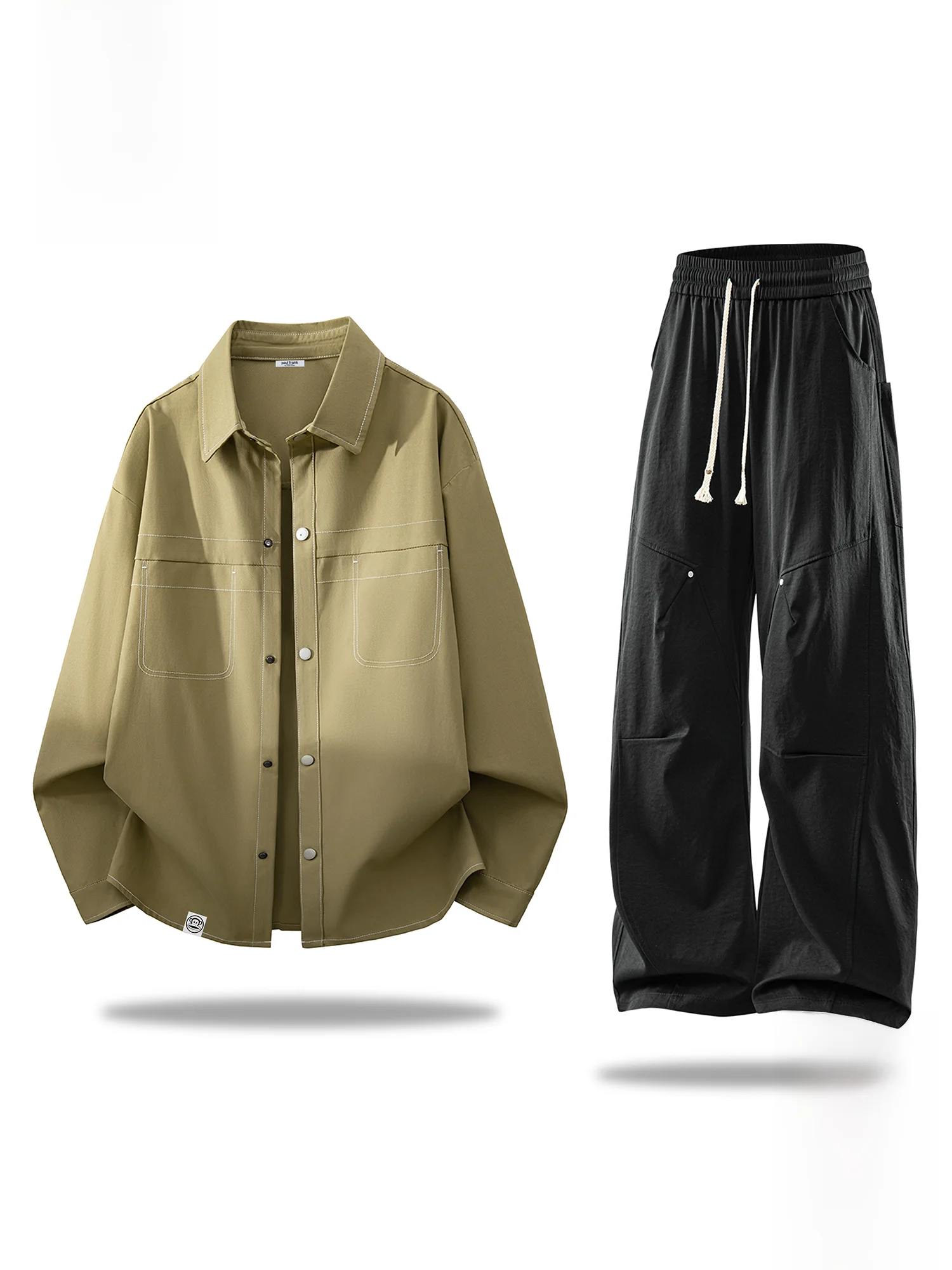 

Мужские широкие брюки Paul Frank в стиле ретро, весенняя новинка, свободный повседневный спортивный комплект, с принтом «Обезьянье растение» (или «Большой рот обезьяны»), ретро-стиль, длинные, свободного кроя.