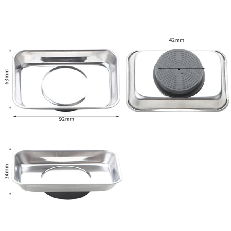 Magnetic Parts Bowl Securely Hold Metal Tools Quality Stainless Steel Tray