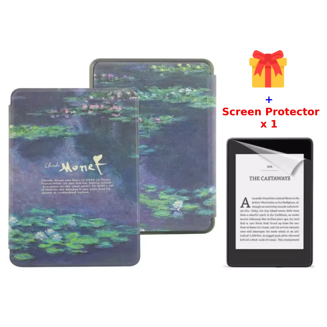 For Kindle Voyage Case 2014 NM460GZ PU Leather Cover Book Case