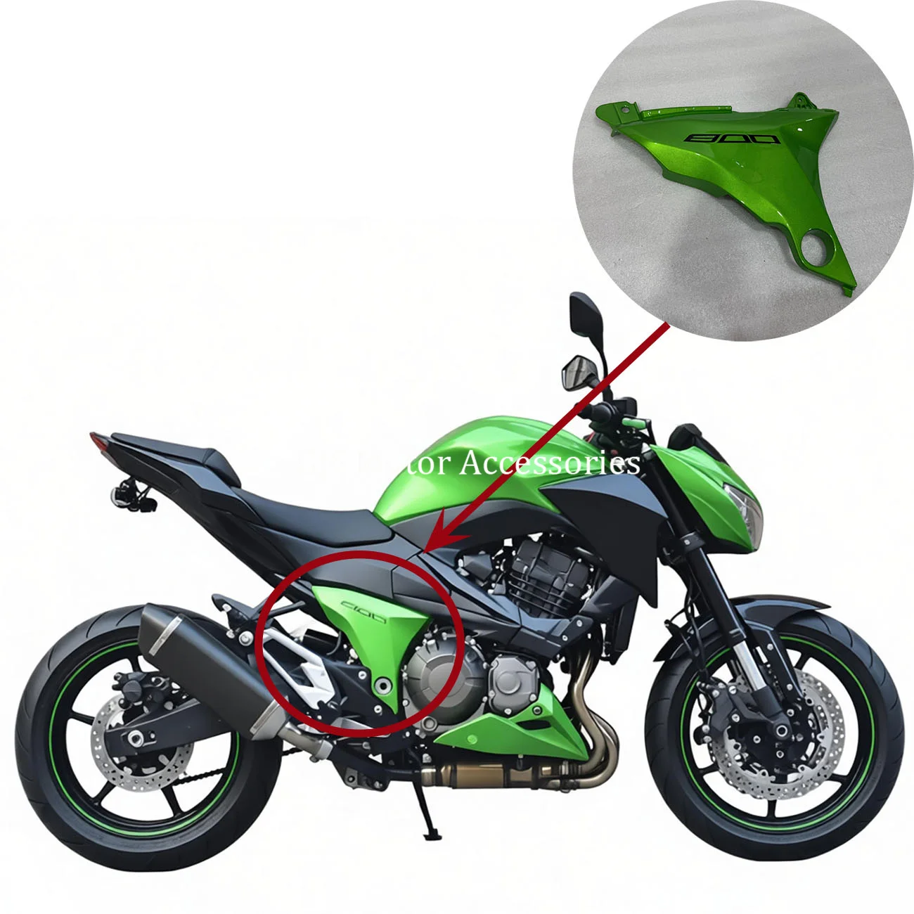 

Fit For Z800 Z 800 Z-800 2013 2014 2015 2016 2017 Motorcycle Engine Front Side Trim Frame Body Cover Panel Fairing