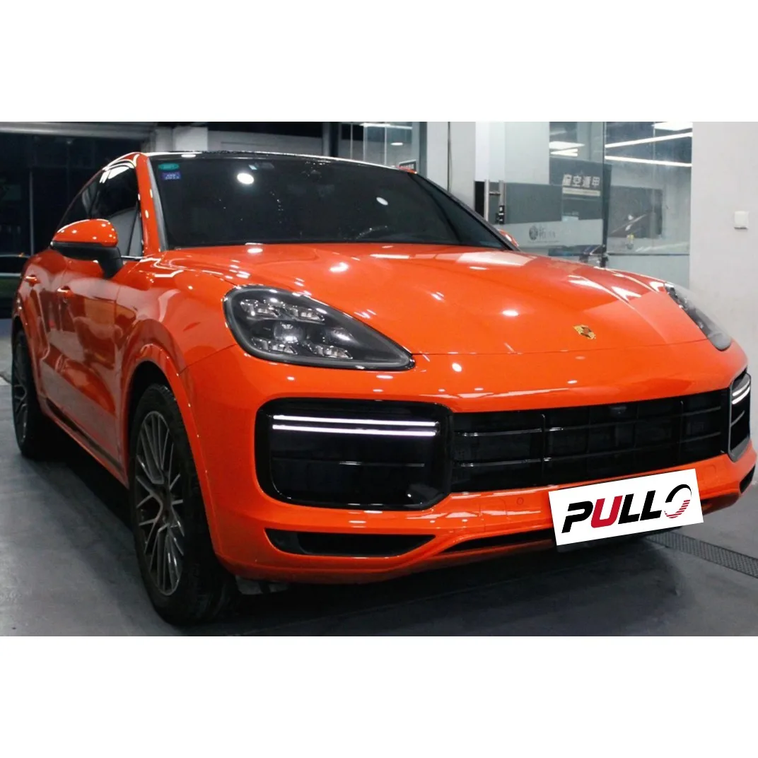 Car Bumpers Modified for Porsche Cayenne Coupe 2020 Upgrade to Turbo Coupe Include Bumpers with Grille Eyebrows