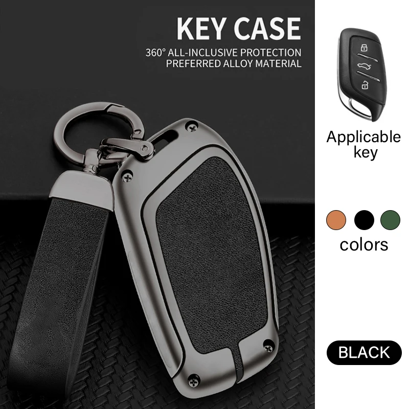 

For MG4 2023 Mg4 Ev MG HS GT ZS EV ZX MG5 MG6, Metal Car Key Protective Case,llavero,cubierta de control remoto,funda llave