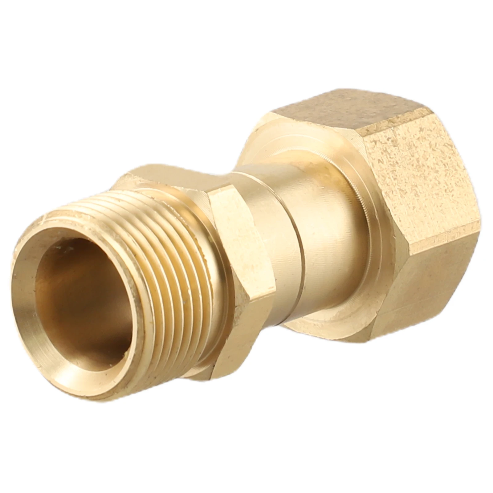 M22 14mm Thread Pressure Washer Swivel Joint Fitting Brass Rotation Connector Swivel Adapter Pressure Washer Accessories image 5