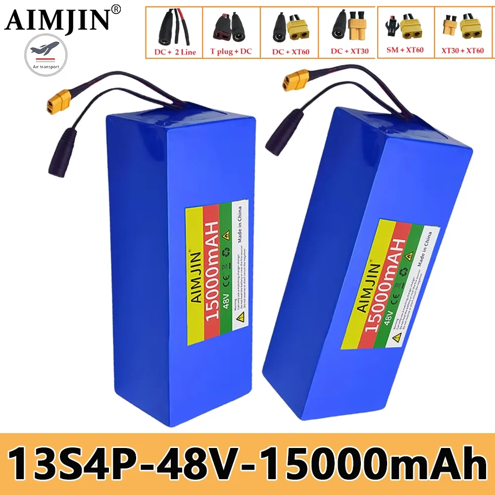 

48V/54.6v 15Ah 13s4p Power Battery pack 18650 Lithium built-in BMS protection for Electric Tool Weeding Machine