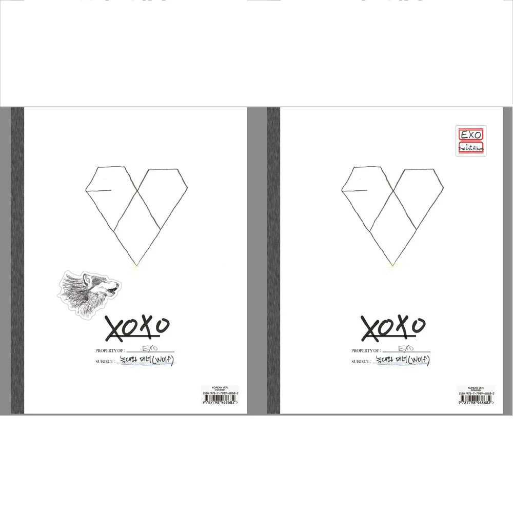 

Genuine album EXO-K 1st Album XOXO Hugs Ver CD + lyrics booklet poster