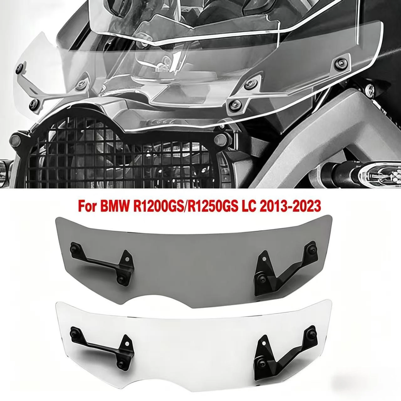 

For BMW R1200GS R 1200 GS LC Adv R1250GS R1250 Adventure 2013 - 2017 Motorcycle Windshield Windscreen Wind Deflector Extension