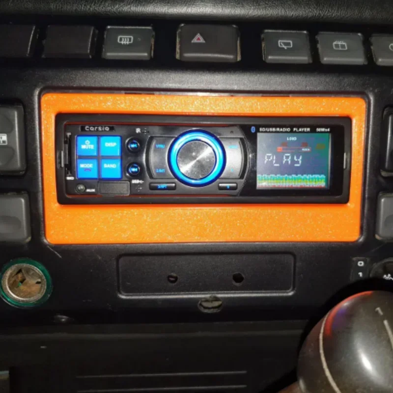 For Land Rover Defender TD5 Stereo Bezel Black FHF000070PMA Radio Faceplate Surround Car Radio Decorative Accessories