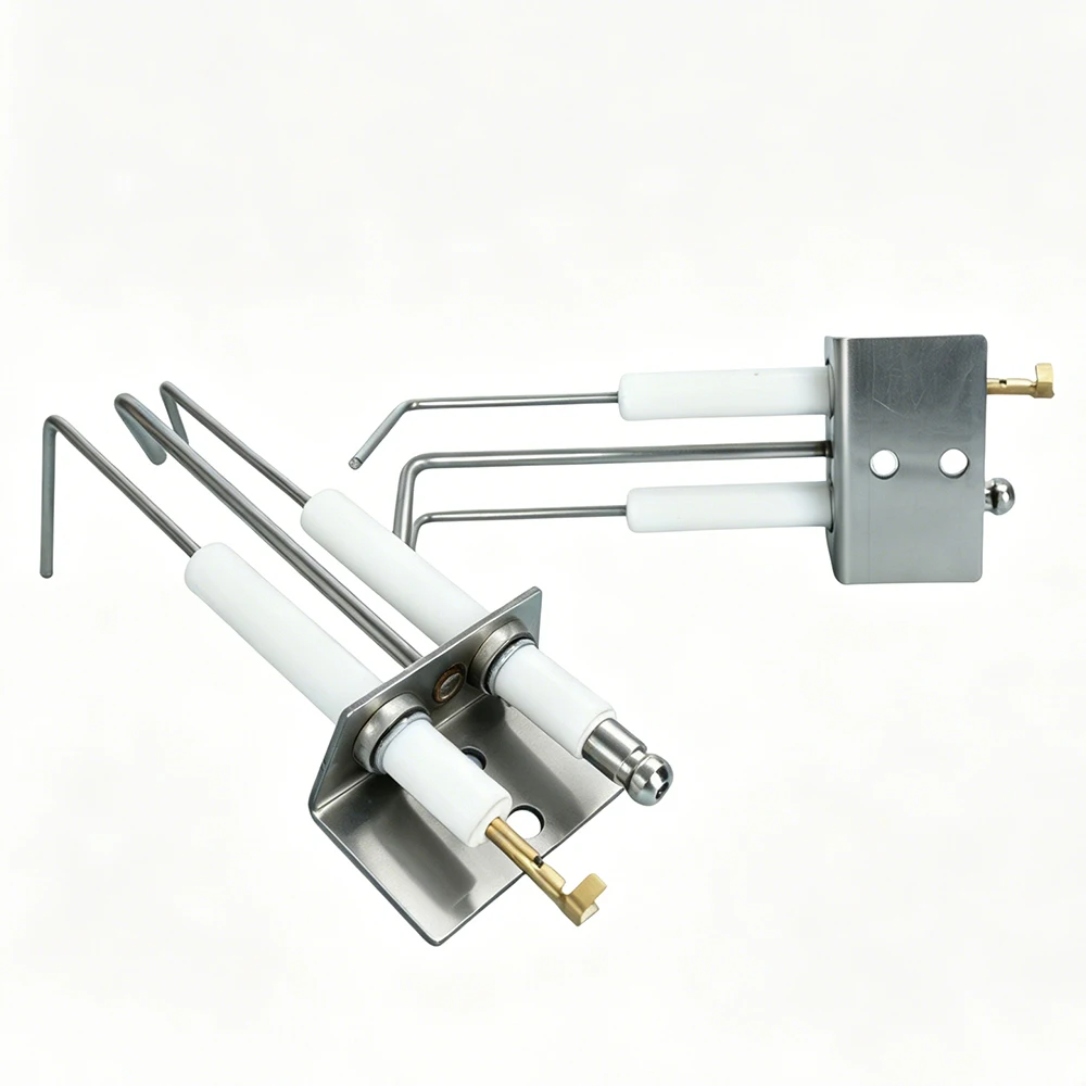 Extended 3-Rod Ceramic Ignition Electrode High Temperature Resistant Spark Needle For Infrared Gas Burner, Drying