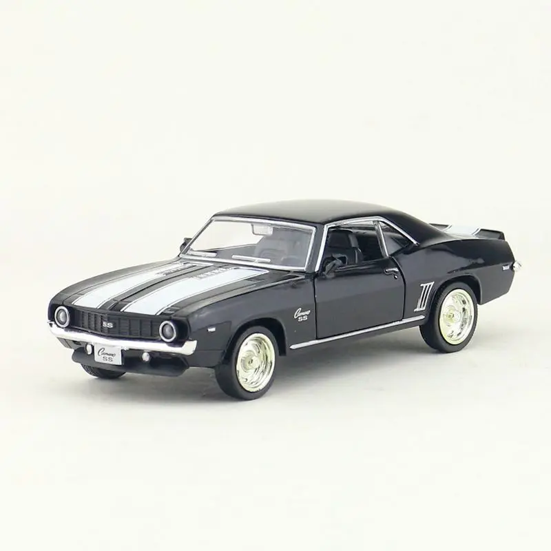 Camaro SS-Modèles de voiture jouet en alliage moulé sous pression, véhicules, fonction arrière côtelée, jouets de simulation pour garçons, meilleurs cadeaux pour enfants, échelle 1:36