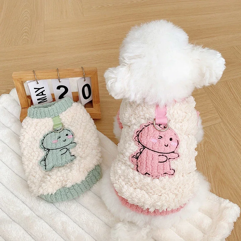 Sudadera con capucha de dibujos animados para perro, ropa de invierno para mascotas, cachorro, gato, Yorkshire, Pomerania, maltés, Bichon, caniche, Schnauzer, disfraz