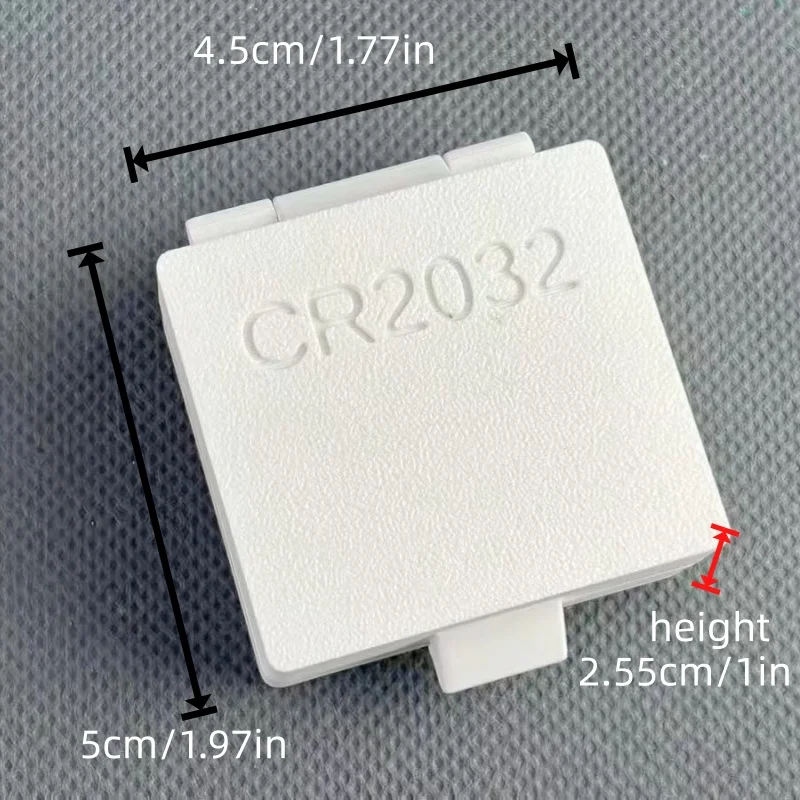 1/2pcs battery case, holds 20 CR2032 coin batteries. Thickened material, sturdy, practical, crush-resistant, compact & portable.