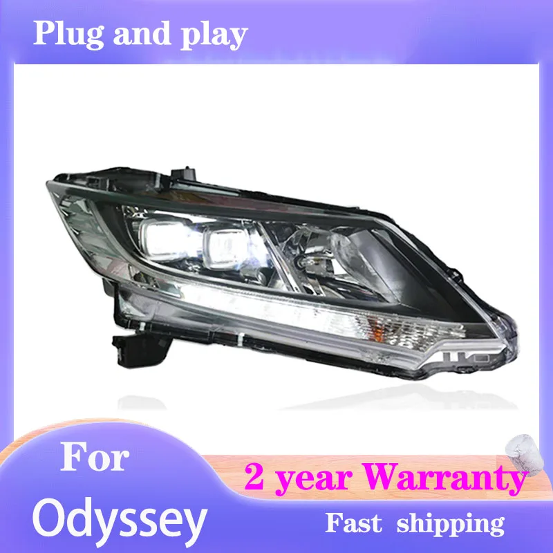 

Car Styling for Honda Odyssey Headlights 2015-2019 Odyssey Head Lamp DRL Turn Signal Low High Beam Projector Lens