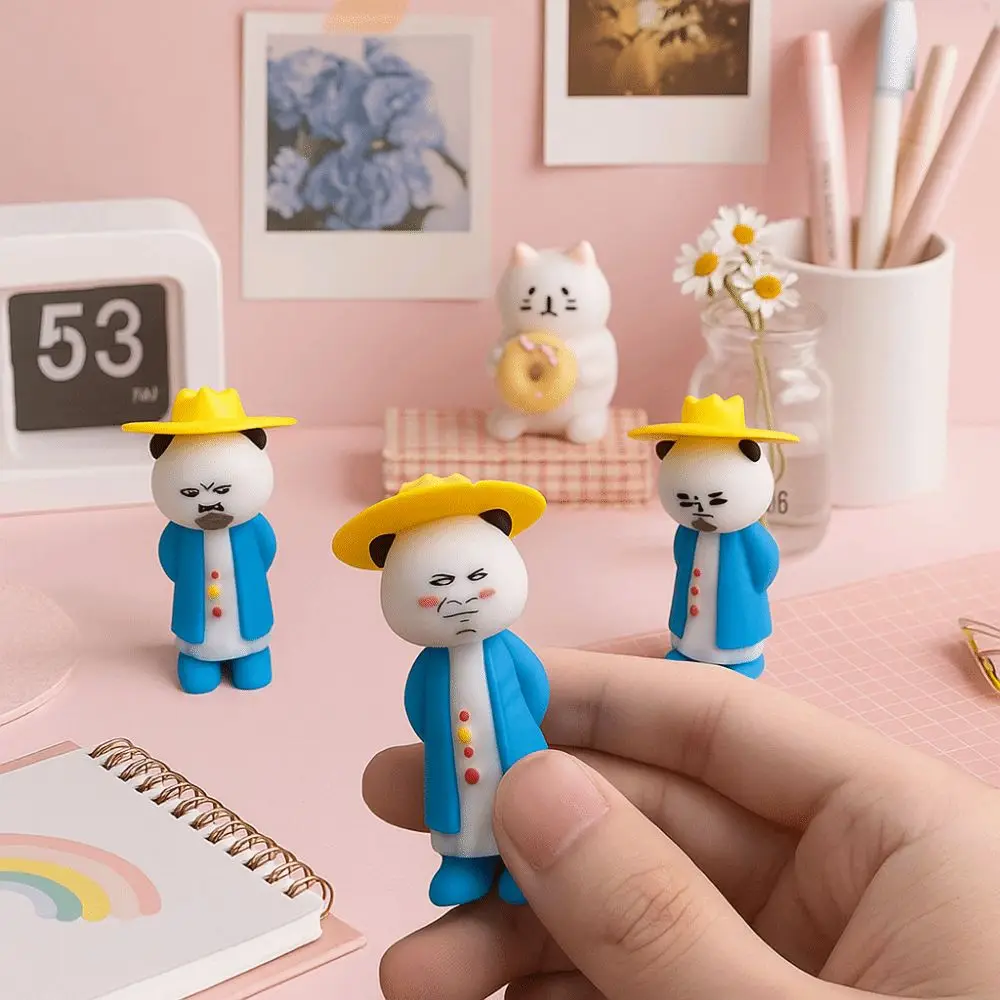 10 قطعة الراتنج الرمال النحت تمثال التعبيرات مثيرة للاهتمام سطح المكتب زخرفة مجردة التعبير مصغرة الشكل حسن الحظ