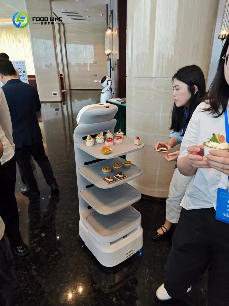 ضمان لمدة سنة، روبوت ذكي للنادل، إدارة متعددة الأطاولات، روبوت توصيل الطعام