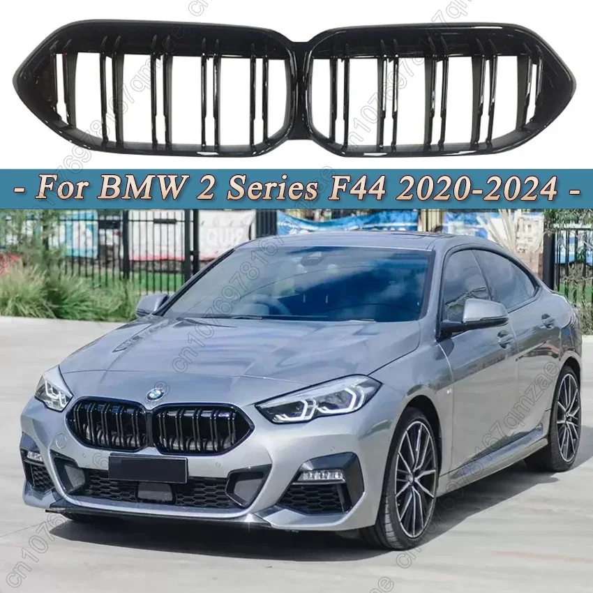 Single/Dual Slat Style Car Front Grille Bumper Grill For BMW 2 Series F44 216d 218i 220i 228i M235i 2020-2024 Racing Grilles Kit