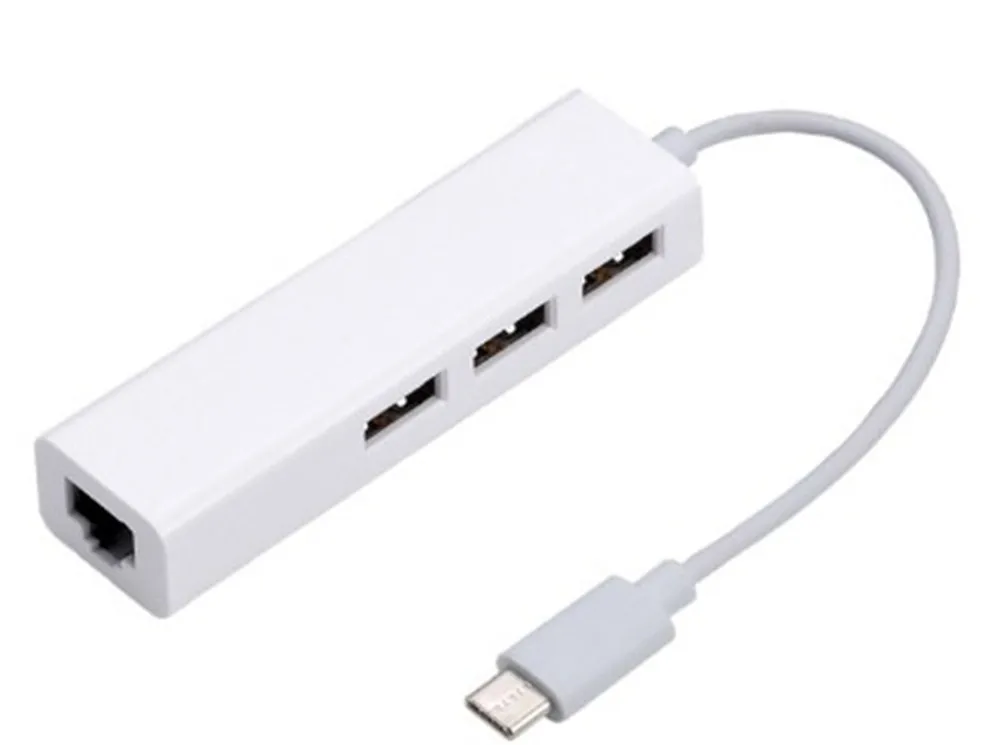 USB Ethernet USB Hub to RJ45 Lan Network Card 10/100 Mbps Ethernet Adapter for Mac iOS Laptop PC Windows RTL8152 USB 2.0 Hub