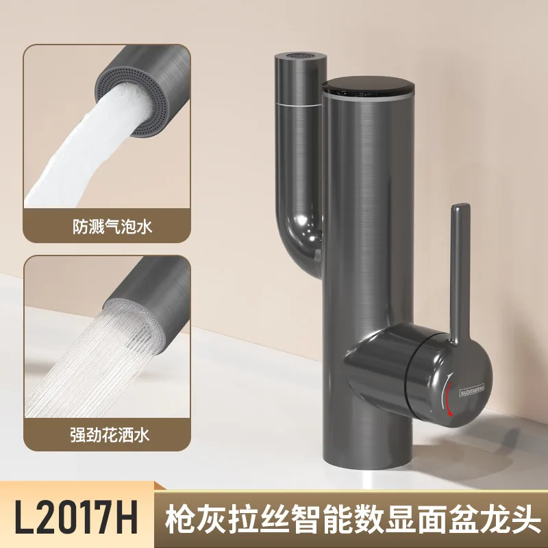 

Модернизированный смеситель для умывальника с цифровым дисплеем, механический смеситель для умывальника, многофункциональный умывальник кактус, счастливый кот