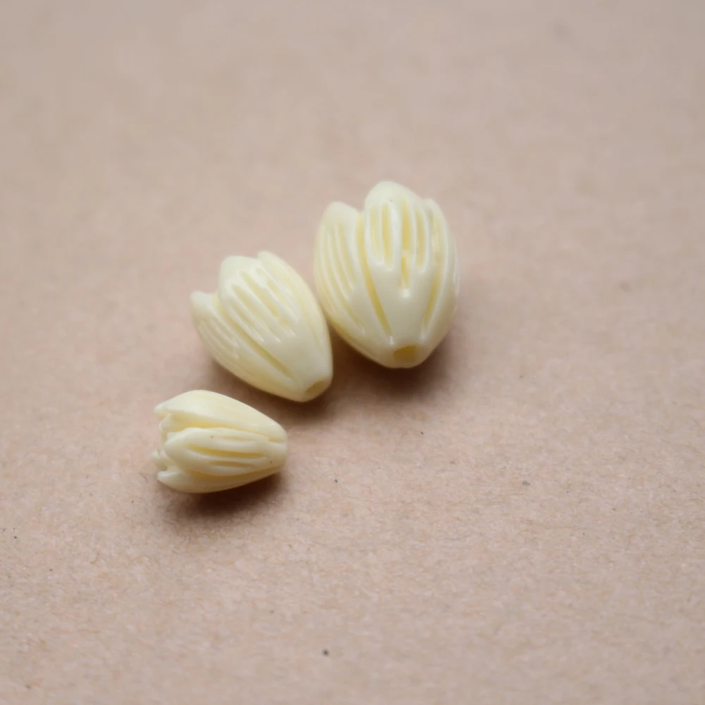20Pcs Jasmine Flower Artificial coral beads 7 8 9 10mm Beige Multi-color for Jewelry Bracelet Necklace Earring making Charms DIY