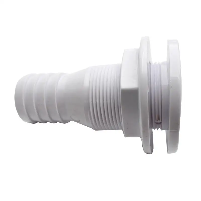 Plastic Thru Hull Bilge Fitting for Bilge Drain Vent Aerator Hose Fitting of Boat Marine Yacht Sail RV-Camper Truck