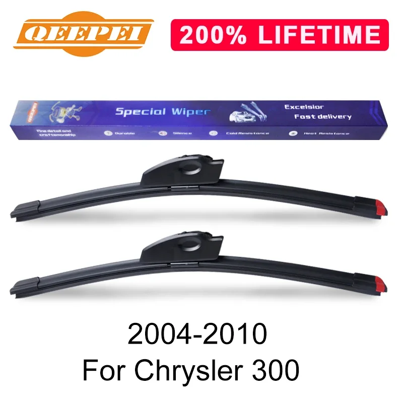 

QEEPEI Replace Wiper Blade For Chrysler 300 2004-2010 Silicone Rubber Windshield Windscreen Wiper Auto Car Accessories