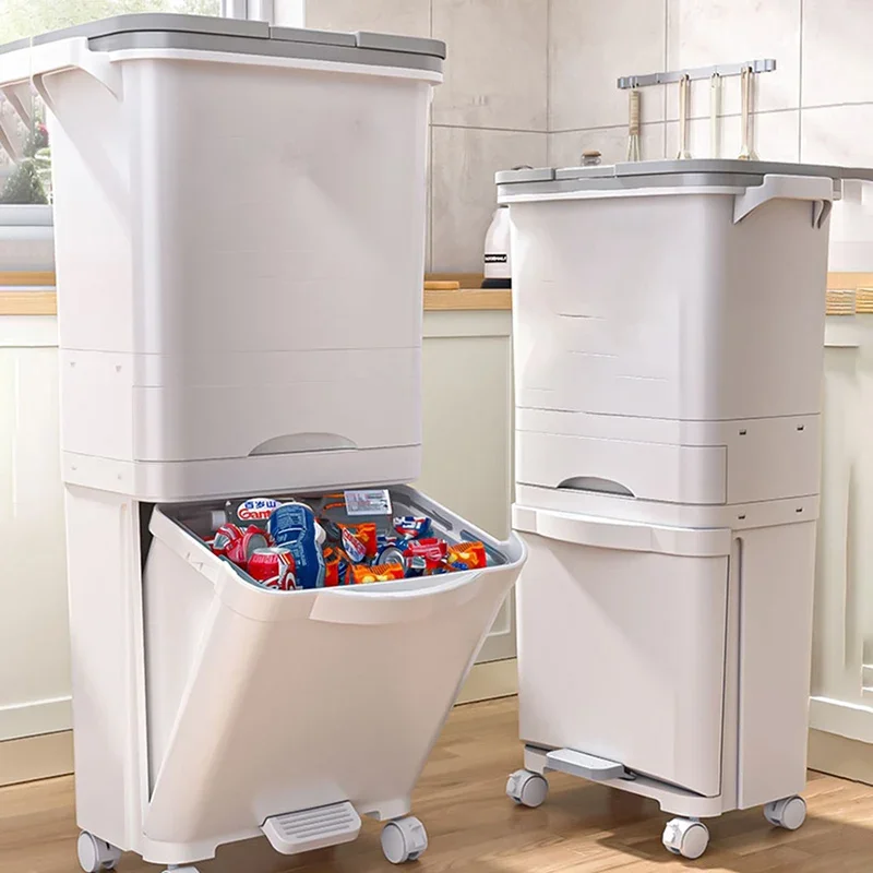 

Office Rack Holder Trash Can Kitchen Lid Kitchen Rubbish Garbage Trash Can Door Dustbin Recycle