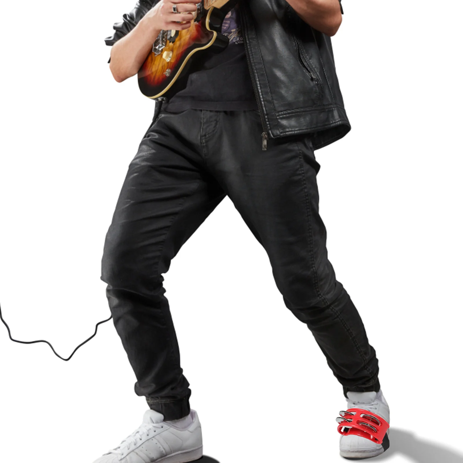 

Foot Jingle Bells Kids Music Shaking Tambourine For Baby Toddlers Rattle Bell Percussion Instrument Stage