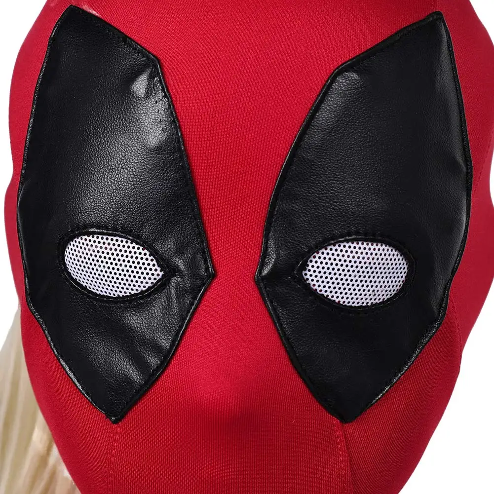 Ladypool Cosplay Pruik Dode Fantasia Vermomming Zwembad Lange Pruiken Masker voor Vrouwen Kinderen Superheld Halloween Carnaval Kostuum Accessoires