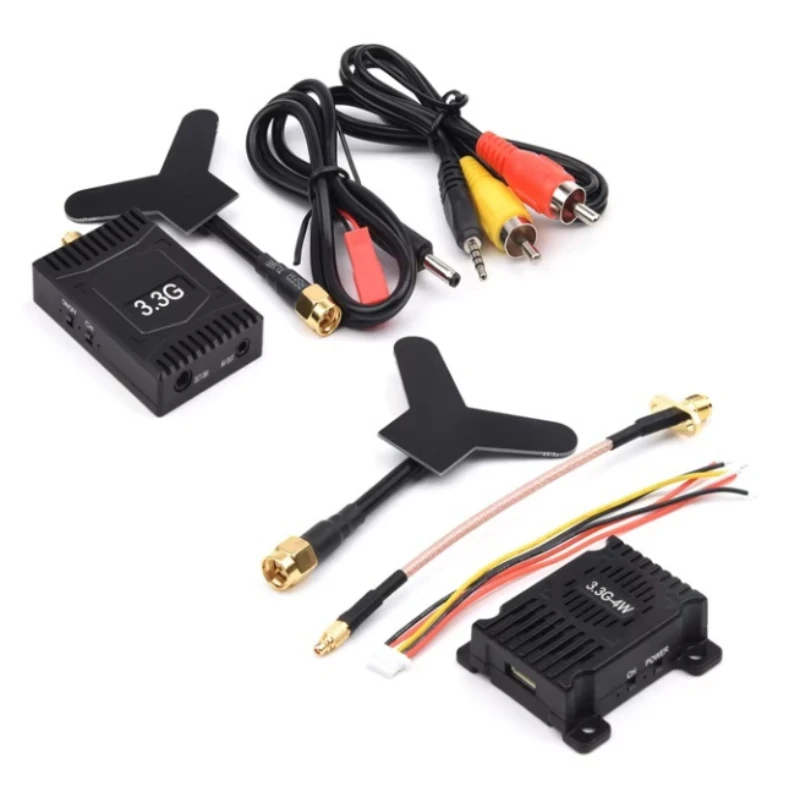 

3,3G 4 Вт FPV видеопередатчик и приемник Передача изображения дрона Rush First Person View16 каналов Запчасти для БПЛА VTX VRX