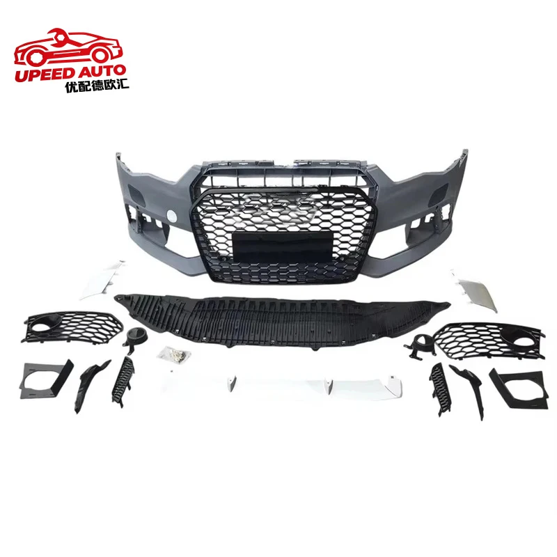 

Suitable for STLF Car 2016 -2018 A6 S6 Front Bumper Body Kit RS6 Style Look With Grille Audis A6 S6 C7.5 2016 2017 2018