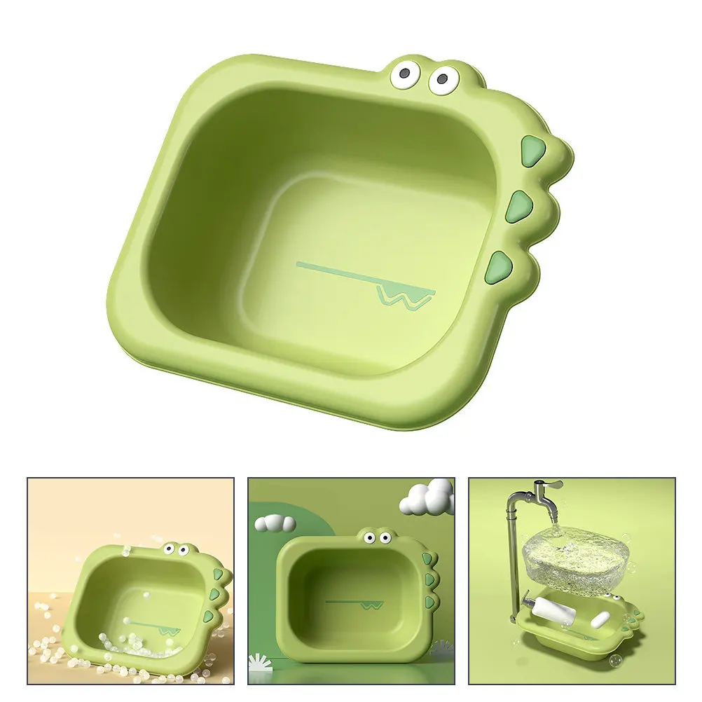 1Pcs Children Wash Basin Cartoon Design 9Cm Depth Portable Infant Face Foot Bath Large Washbasin 3000Ml Baby Wash Basin
