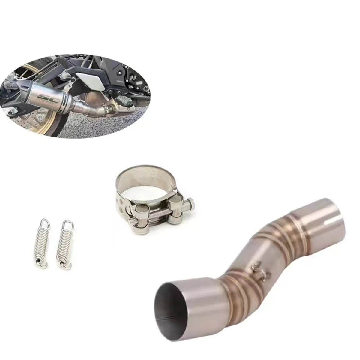 

CF MOTO motorcycle exhaust pipe CF700 modified carbon fiber exhaust pipe Fit For CFMOTO 700CLX CL-X700 CLX700