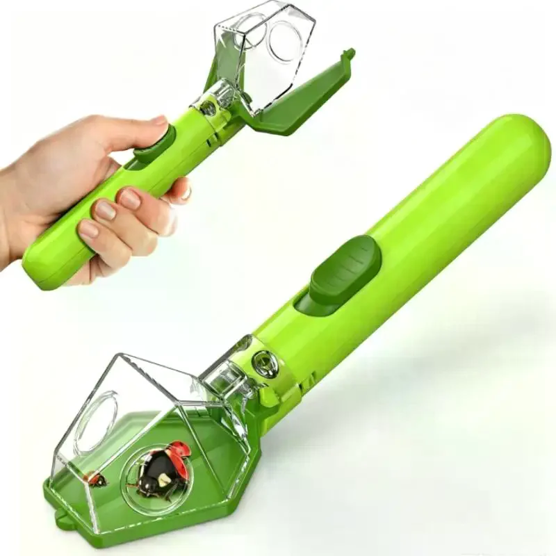 Handheld Insect Catcher 6X Magnifying Glass Multifunctional Safe Kids Science Toy for Home School Nature Learning
