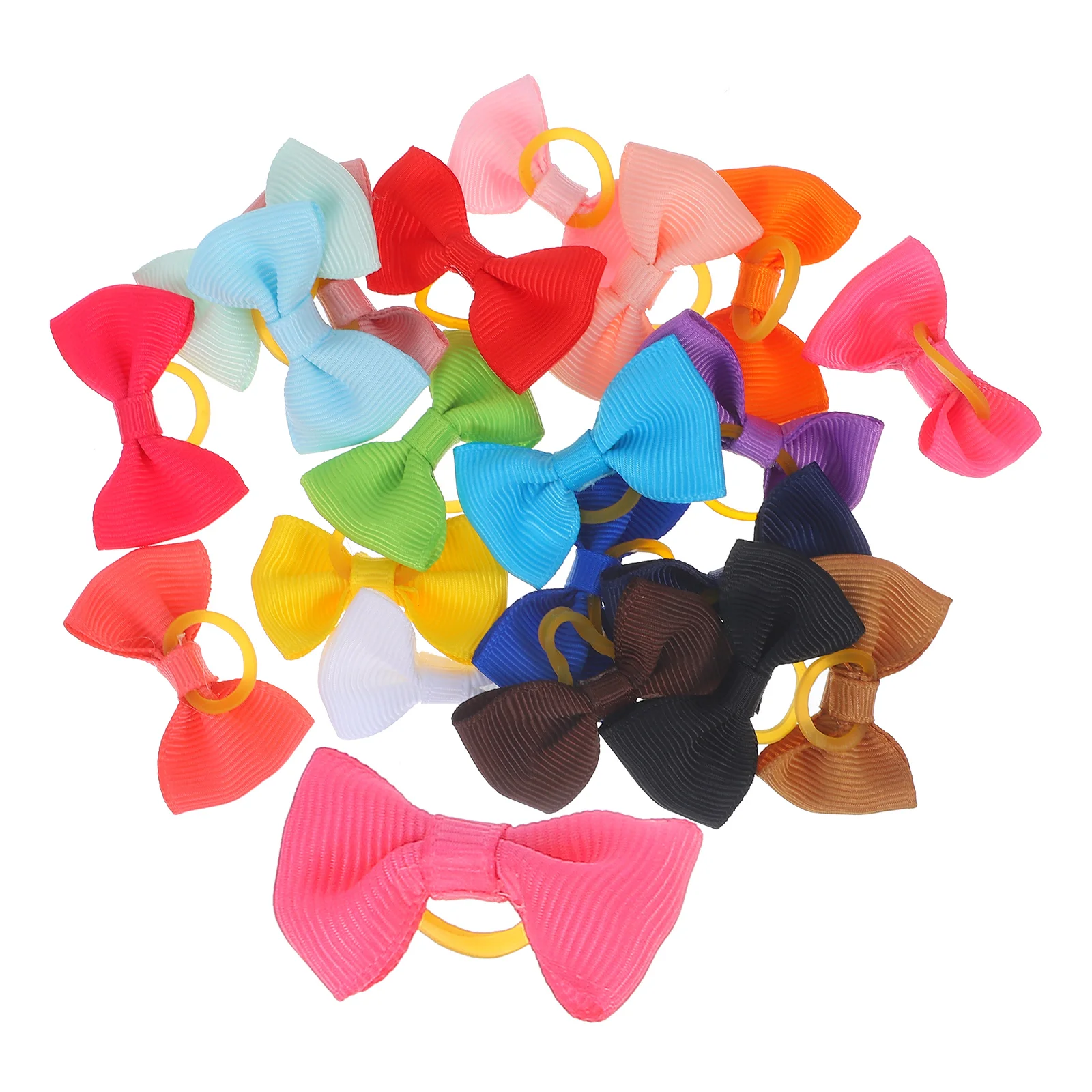 

20 Pcs Bow Ties Elastic Ponytail Holders for Girls Kids Toddler Baby Hair Accessories Thin Hair Friendly Comfortable Everyday