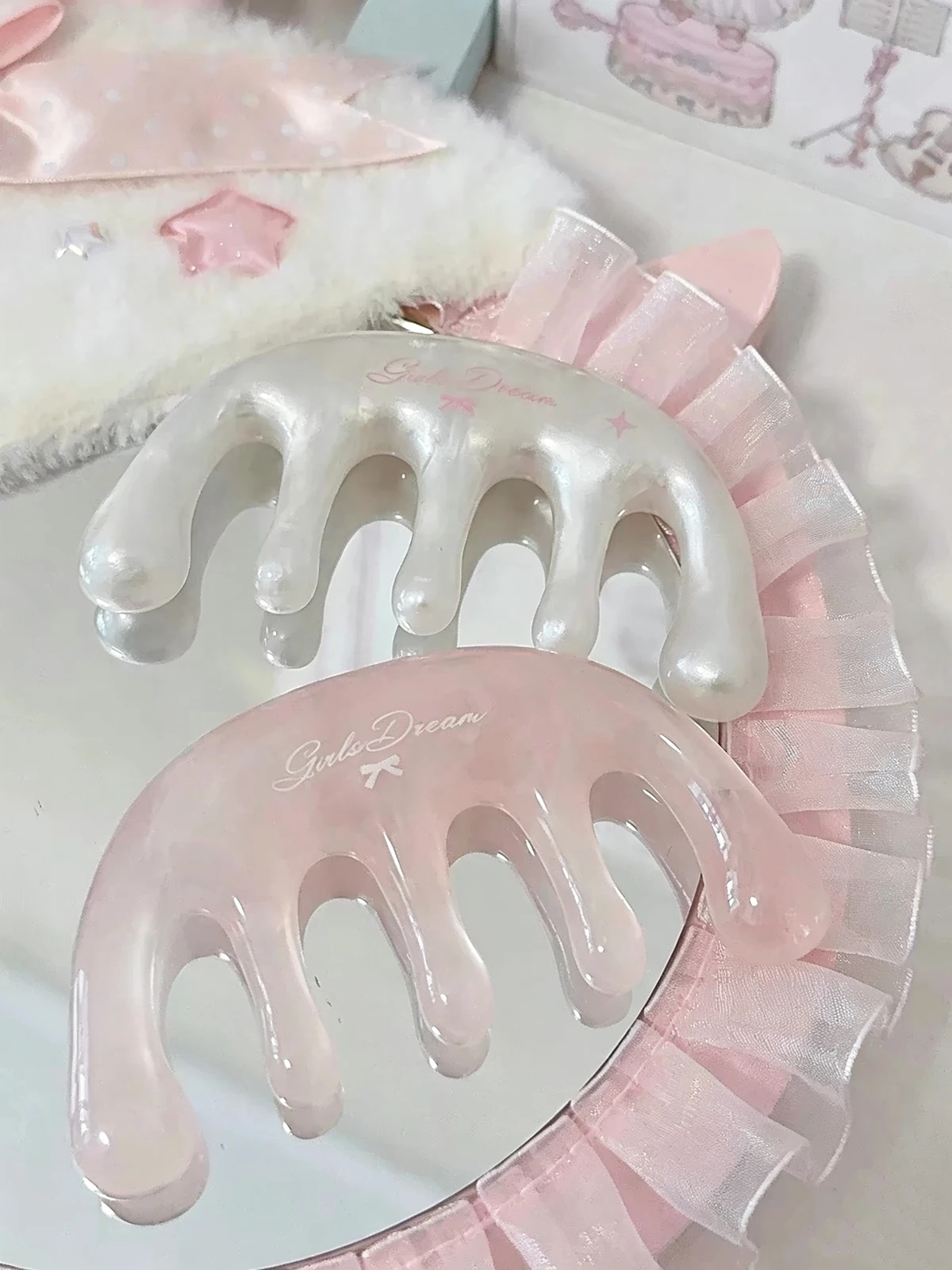 Body Meridian Massage Comb Five Wide Tooth Comb Acupuncture Therapy Blood Circulation Anti-static Smooth Hair