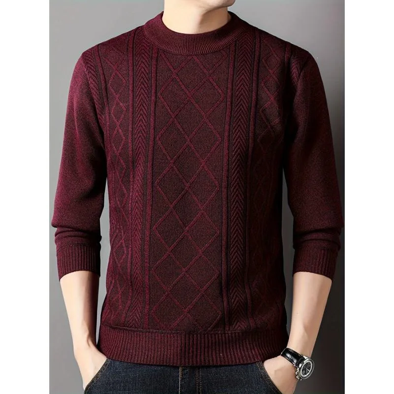 

Warm Knit Sweater for Men Cross-Border Thermal Comfortable Male Sweater Luxury Brand Free Shipping Easy Care Long Lasting Qua...