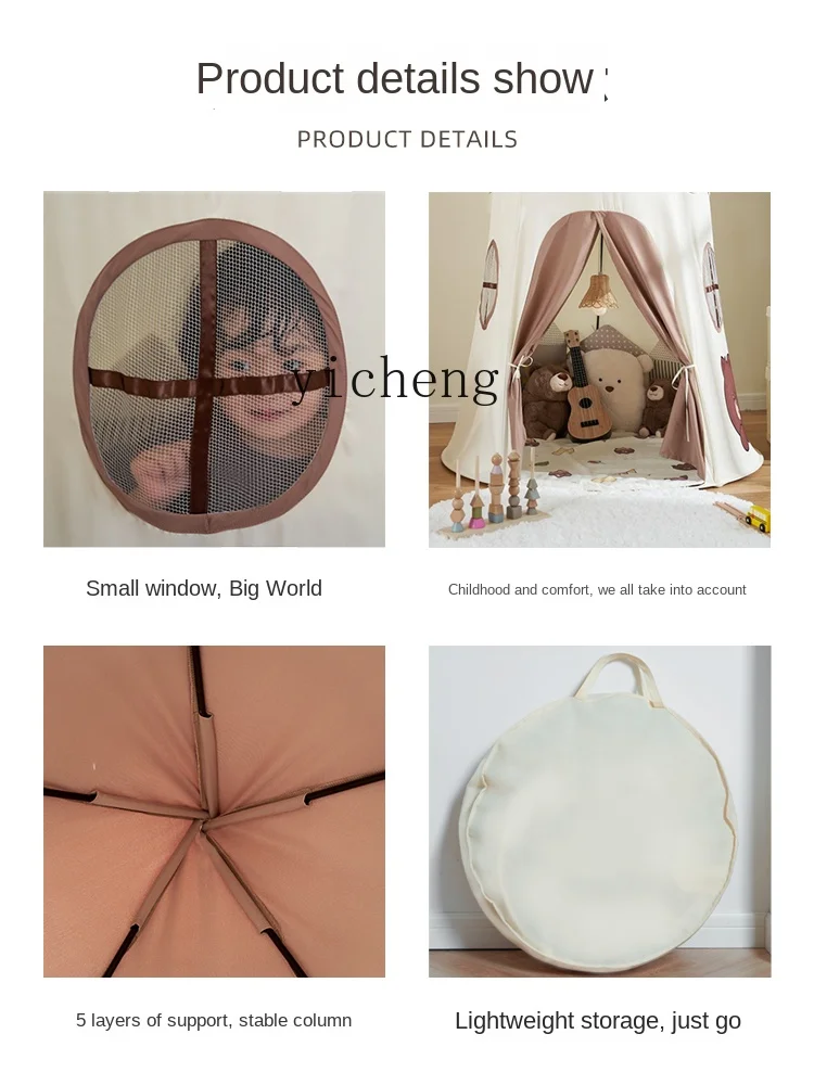 AH Tenda per bambini Casa da gioco Castello della principessa Casa dei giocattoli Piccola casa