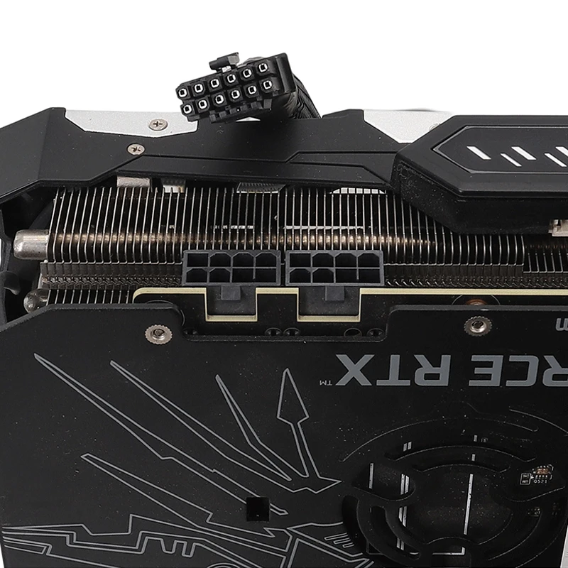 RGEEK 15cm 12VHPWR Graphics Card Cable Double 8PIN to 16PIN (12+4Pin) GPU Extension Power Splitter Adapter Cable for PC Desktop