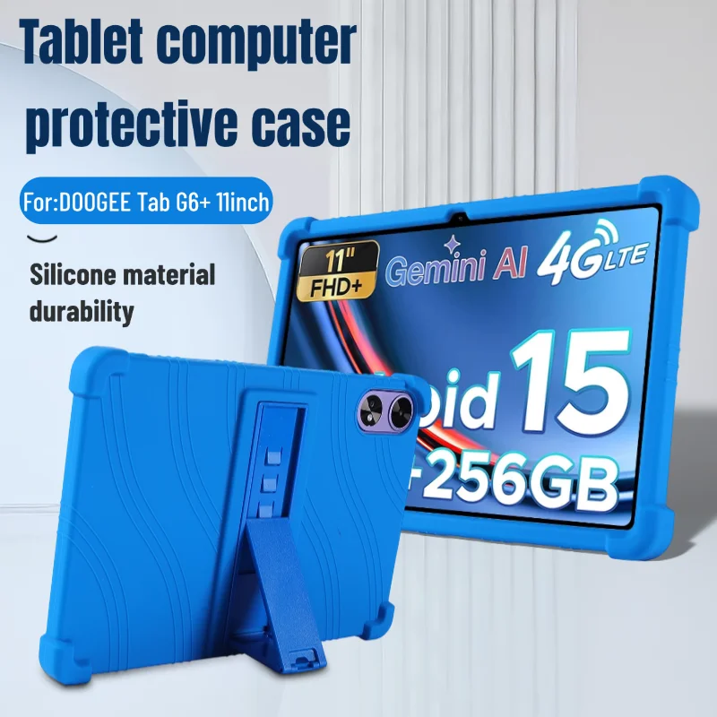 

For DOOGEE Tab G6+ 11inch Android 15 Tablet Case Shell Shockproof Silicone Tablet Cover Lightweight Kids Friendly