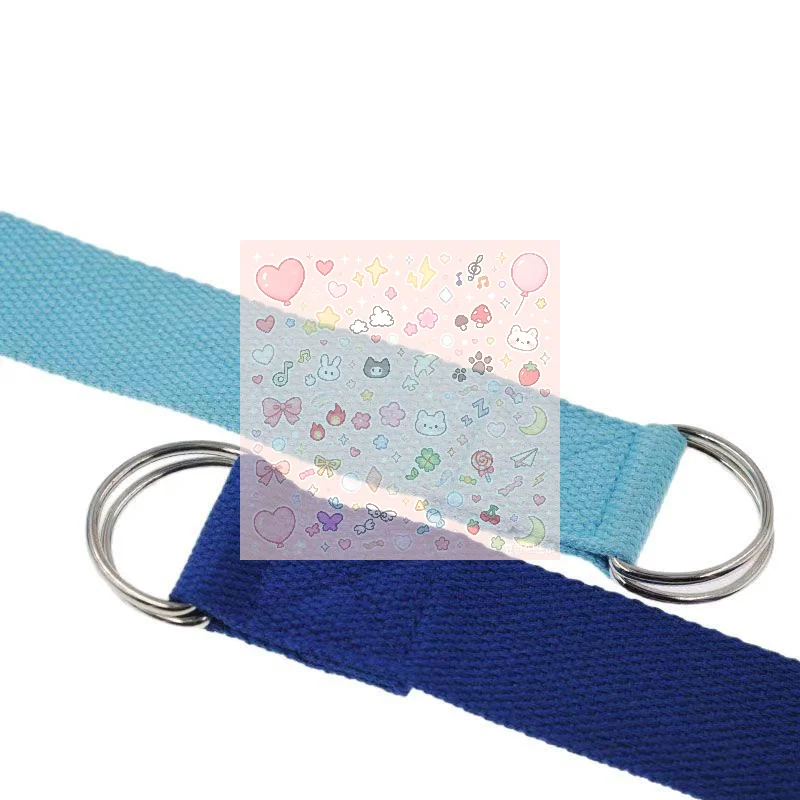 180cm Sport Yoga Strap Durable Cotton Exercise Straps Adjustable D-ring Buckle Gives Flexibility For Yoga Stretching Pilates