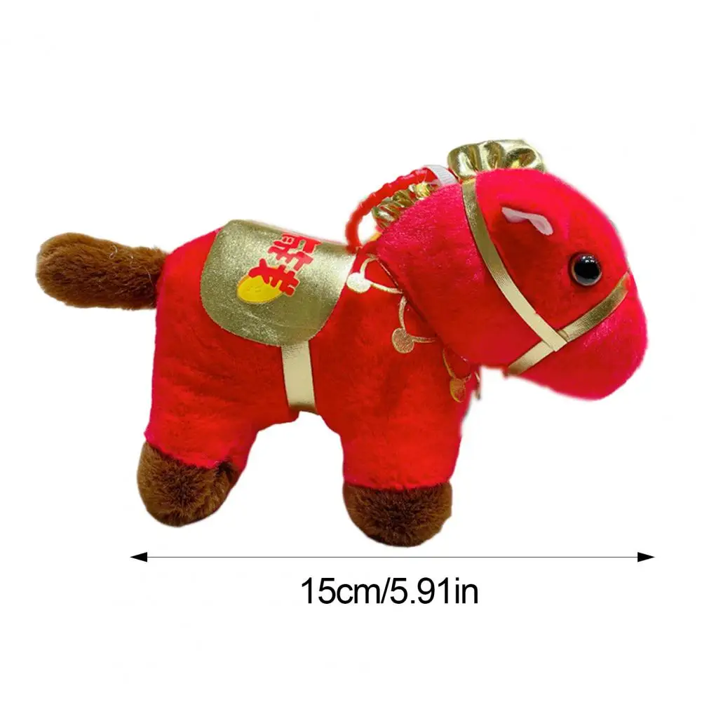 Realistic Horse Plushie Soft Horse Plush Keychain Ultra-soft Stuffed Toy Set Realistic Pony Mascot Gift for Kids Company