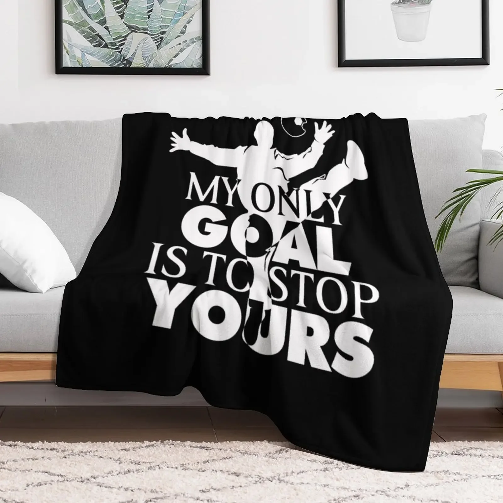 My Goal Is To Stop Yours Handball Goalie H&ball Goalkeeper Handball Lover Throw Blanket anime Camping Blankets