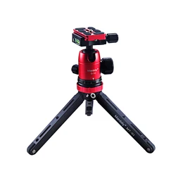 MT-01 Mini Tripod Desktop Live Video Bracket Low Angle of View Shooting can Bear 80KG for Mobile Phones and Digital SLR Cameras