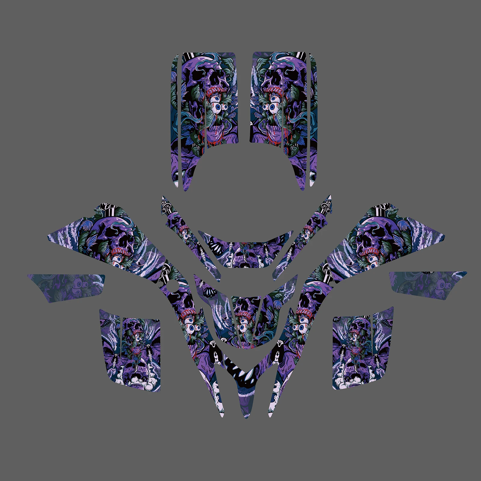 ATV الرسومات خلفية الشارات مجموعة ملصقات لياماها الناسف 200 YFS 200 1988-2006 2005 2004 2003 2002 2001 2000 تخصيص