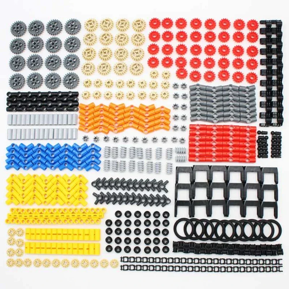 High-Tech MOC Bulk Technical Parts Pin Beam Liftarm Axle Connector Panel Gear Building Blocks Bricks Car Motorcycle Set Toys